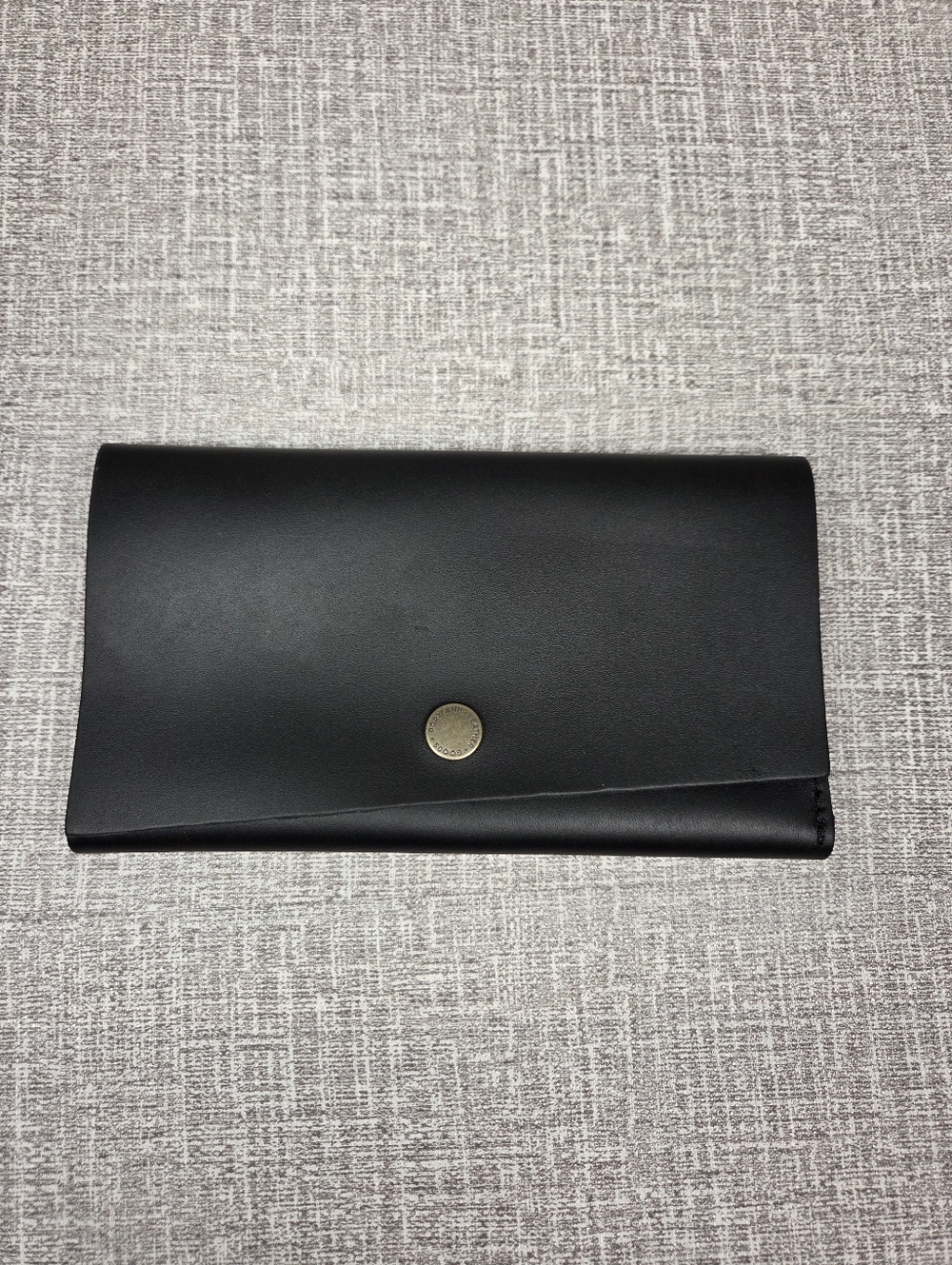 Rancher Wallet NEW Portland Leather Tri Fold Black Smooth